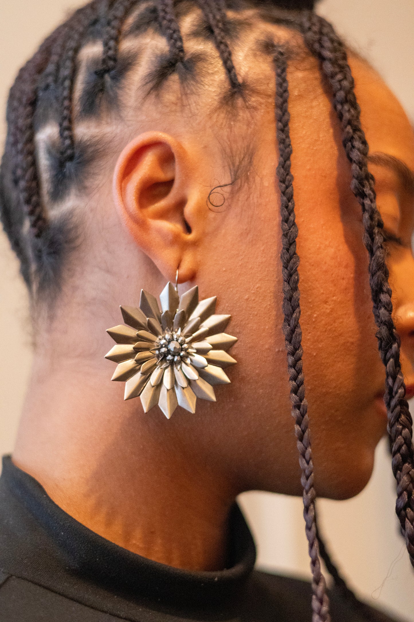 Brass Bloom Earrings