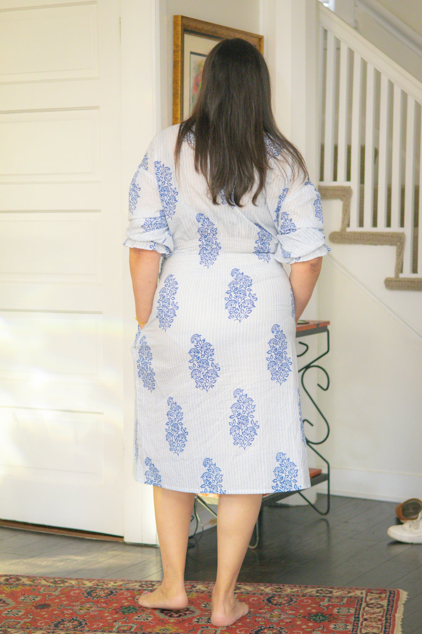 Indigo Breeze House Dress Robe